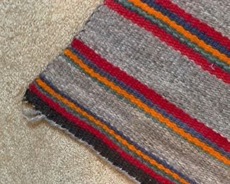 Native American Navajo Rug/Blanket Striped Small	31x30in	
