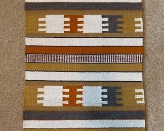 Native American Navajo Rug Blanket Geometric 	36.5x19in	
