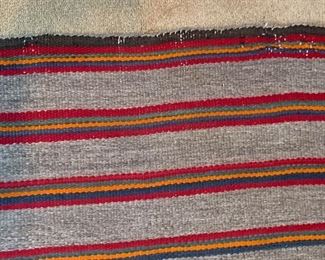 Native American Navajo Rug/Blanket Striped Small	31x30in	
