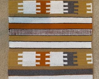 Native American Navajo Rug Blanket Geometric 	36.5x19in	
