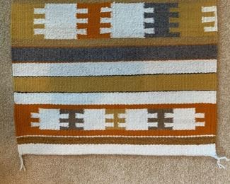 Native American Navajo Rug Blanket Geometric 	36.5x19in	
