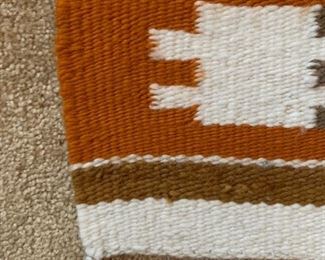 Native American Navajo Rug Blanket Geometric 	36.5x19in	
