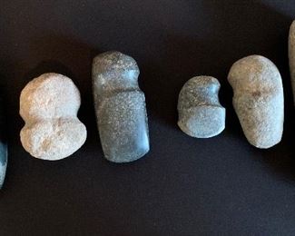 Native American Axe Head Grooved Stone Authentic		
