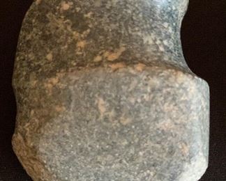 Native American Axe Head Grooved Stone Authentic #2	5.25 in Long	
