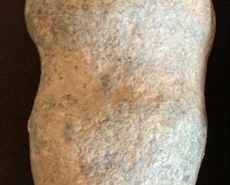 Native American Axe Head Grooved Stone Authentic #3	3.5 in Long	
