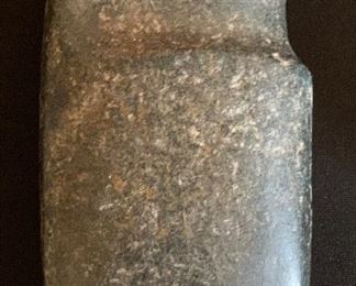 Native American Axe Head Grooved Stone Authentic #4	6in Long	
