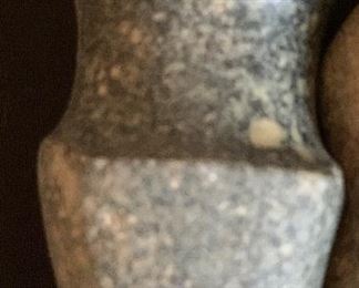 Native American Axe Head Grooved Stone Authentic #4	6in Long	
