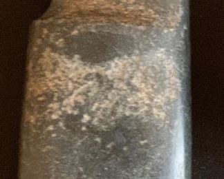 Native American Axe Head Grooved Stone Authentic #6	7in Long	
