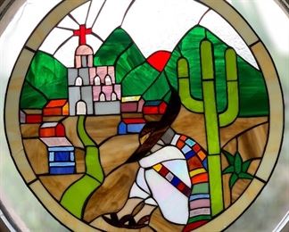 Mexican Stained Glass	20in Diameter	
