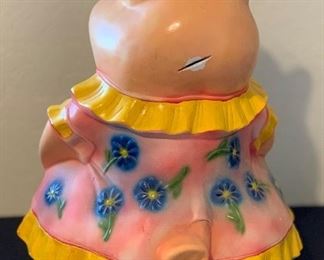 Huge Dressed Pig Chalkware Bank Continental Studios piggybank	22x17x17in	HxWxD
