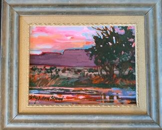 *Original* Betsy Dillard Stroud Painting Mountains & River	16.5x14.5in	
