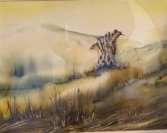 *Original* H. Mularz Painting Tree Stump	23x29	
