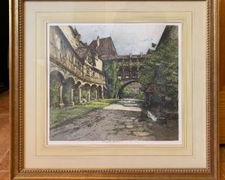 *Signed* Robert Kasimir Etching  #2	26x28in	
