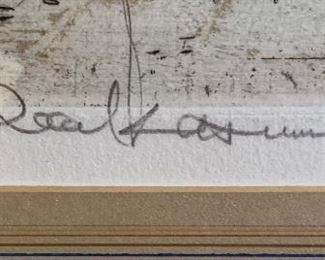 *Signed* Robert Kasimir Etching  #2	26x28in	
