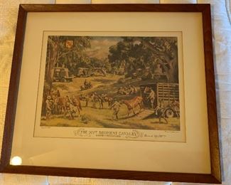 Howard E. Smith 107th Regiment Cavalry Print		
