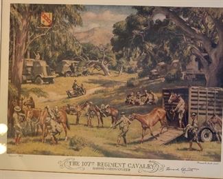 Howard E. Smith 107th Regiment Cavalry Print		
