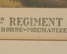 Howard E. Smith 107th Regiment Cavalry Print		
