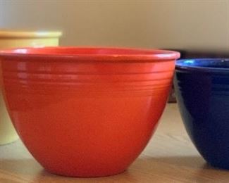 7pc Vintage Fiesta Nesting Mixing Bowl Set Fiestaware		

