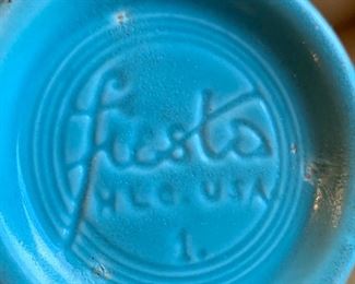 7pc Vintage Fiesta Nesting Mixing Bowl Set Fiestaware		
