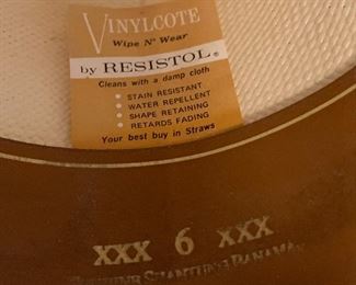 Resistol 6 Vinylcote Hat		
