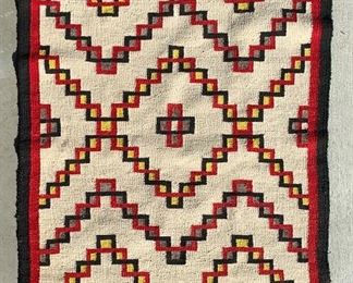 Lg Navajo Ganado Rug Native American	63x39in	
