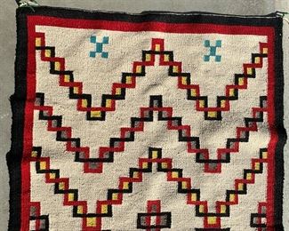Lg Navajo Ganado Rug Native American	63x39in	

