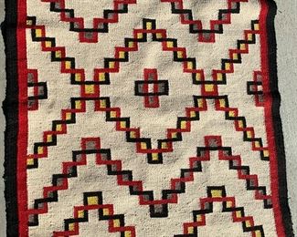 Lg Navajo Ganado Rug Native American	63x39in	
