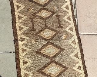 Navajo Two Grey Hills Runner Rug	120in x37.5in	
