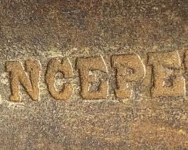 Antique Copper Tinned Oval Pot Brancepeth Lord BOYNE	12in x 8in	
