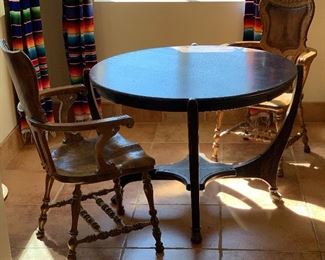 Antique George Hunzinger Flip Top Poker/Gaming Table	29.5x43.5in x 43.5in	HxWxD
