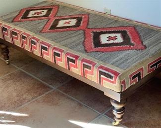 Navajo Ganado Rug Bench	16x26x54in	HxWxD
