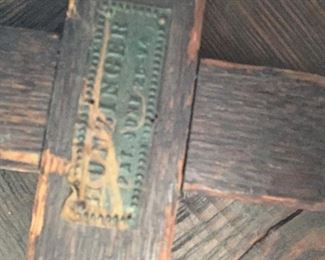 Antique George Hunzinger Flip Top Poker/Gaming Table	29.5x43.5in x 43.5in	HxWxD
