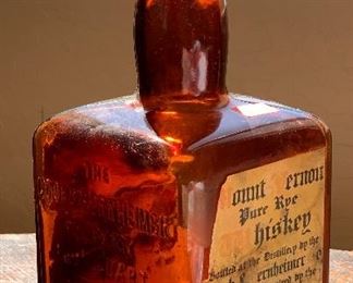 Old rye Whiskey bottle