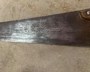 Antique Ohlen-Bishop Zephyr 44 Saw	30in Long	
