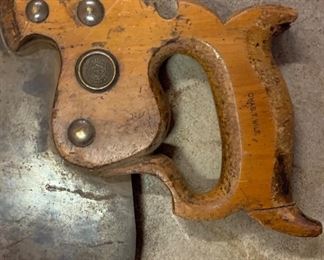 Antique Disston Saw	30in Long	
