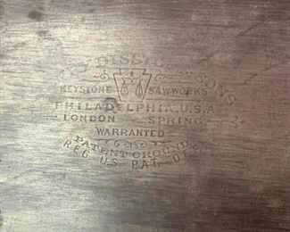 Antique Disston Saw	30in Long	
