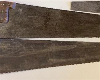 Many Antique Disston Saws
