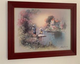 Fishing Decor Painting