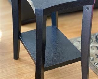 Contemporary Dark Wood Side Table