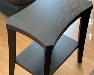 Contemporary Dark Wood Side Table