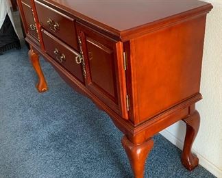Cherry Wood Console Table