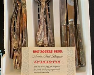 Rogers Bros Silverware Set Plate