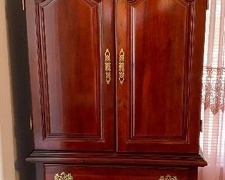 Cherry Wood Wardrobe Dresser 79x37x23in