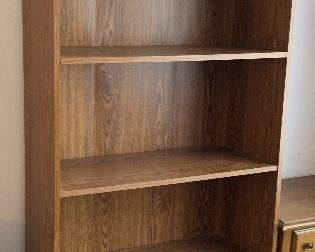 Oak Veneer Bookshelf