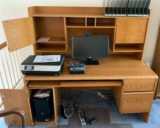 Oak Veneer Office Desk