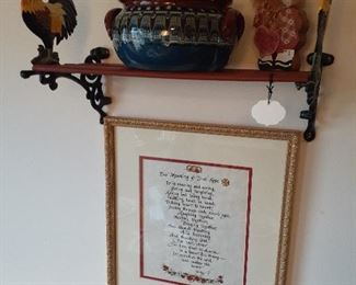 Rooster-themed decor