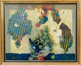 Shraga Weil (B. Slovakia 1918 - Israel 2009) Oil On Canvas