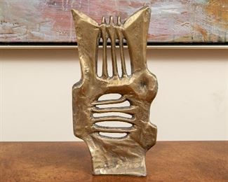 Jacob Ben Shalom (Israel) Brass Sculpture Titled "Musical 