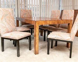 Set Of Six Modern Style Dining Room Chairs - Upholstery Project
