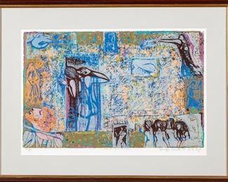 Shraga Weil (B. Slovakia 1918 - Israel 2009) Lithograph Artist 